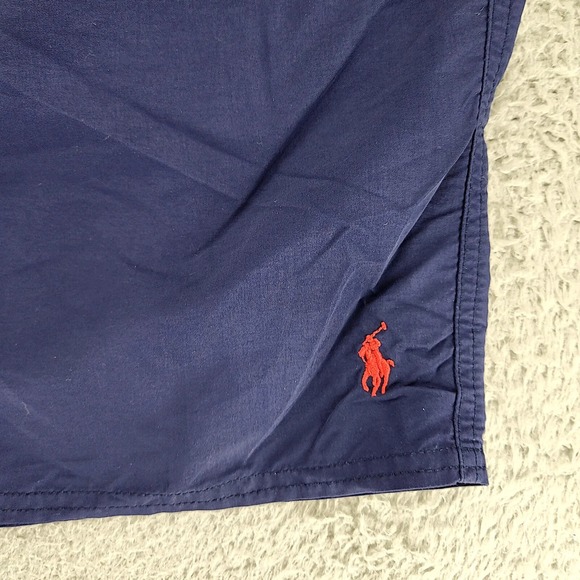 Polo Ralph Lauren Shorts Mens XL‎ Blue lined Swim Truck Red Pony Lined Outdoors - Picture 8 of 11